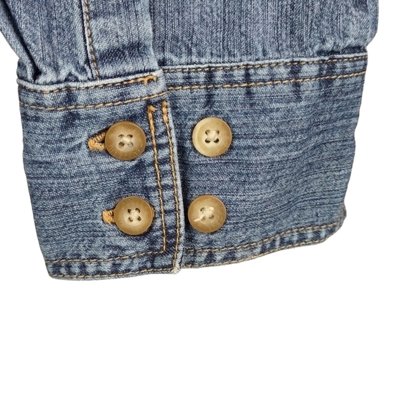 Vintage Harley-Davidson Women's Blue Denim Button Down Shirt Size M - Picture 9 of 12